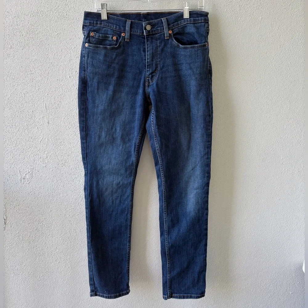 Levi Men’s 511 Size 32 Dark‎ Wash 5 Pocket Casual School Teacher Zip Fly